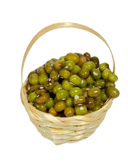 Basket with Green Olives for 20–25 cm Nativity Figures