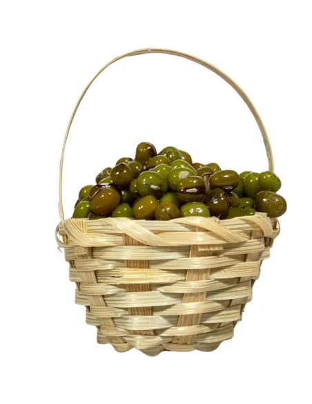 Basket with Green Olives for 20–25 cm Nativity Figures