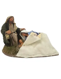 Natività con Madonna sdraiata in movimento 25 cm