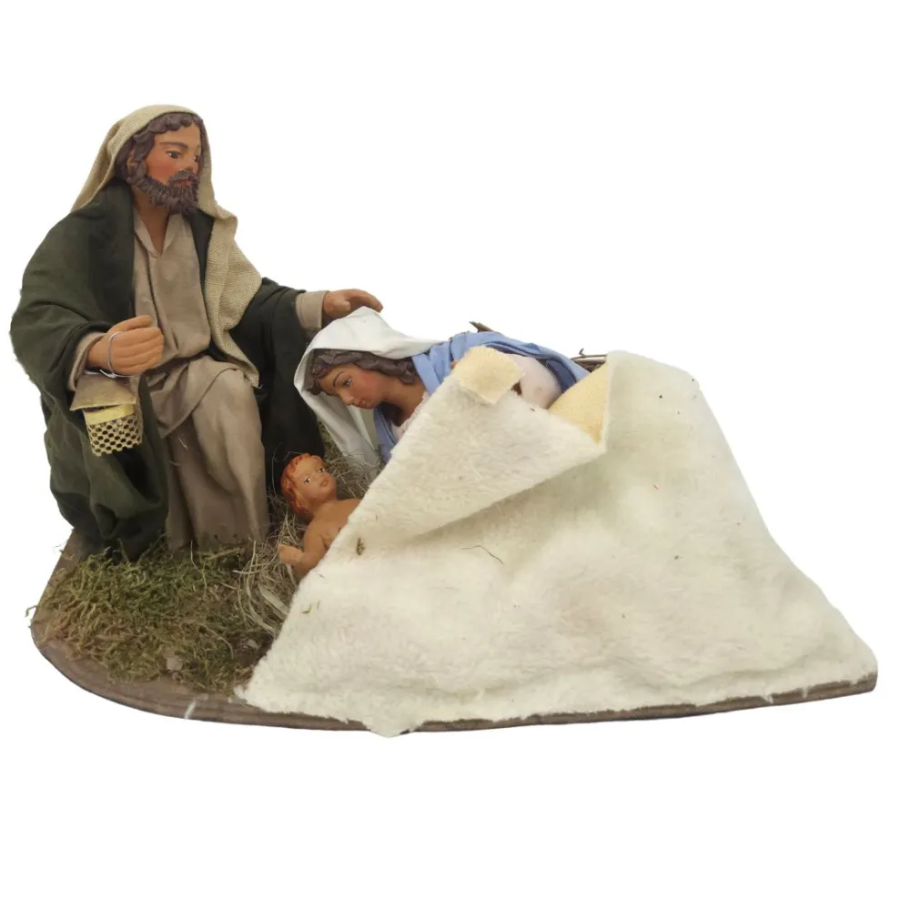 Natività con Madonna sdraiata in movimento 25 cm