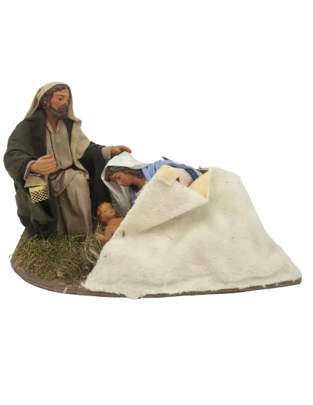 Natività con Madonna sdraiata in movimento 25 cm