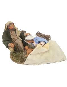 Natività con Madonna sdraiata in movimento 25 cm 2