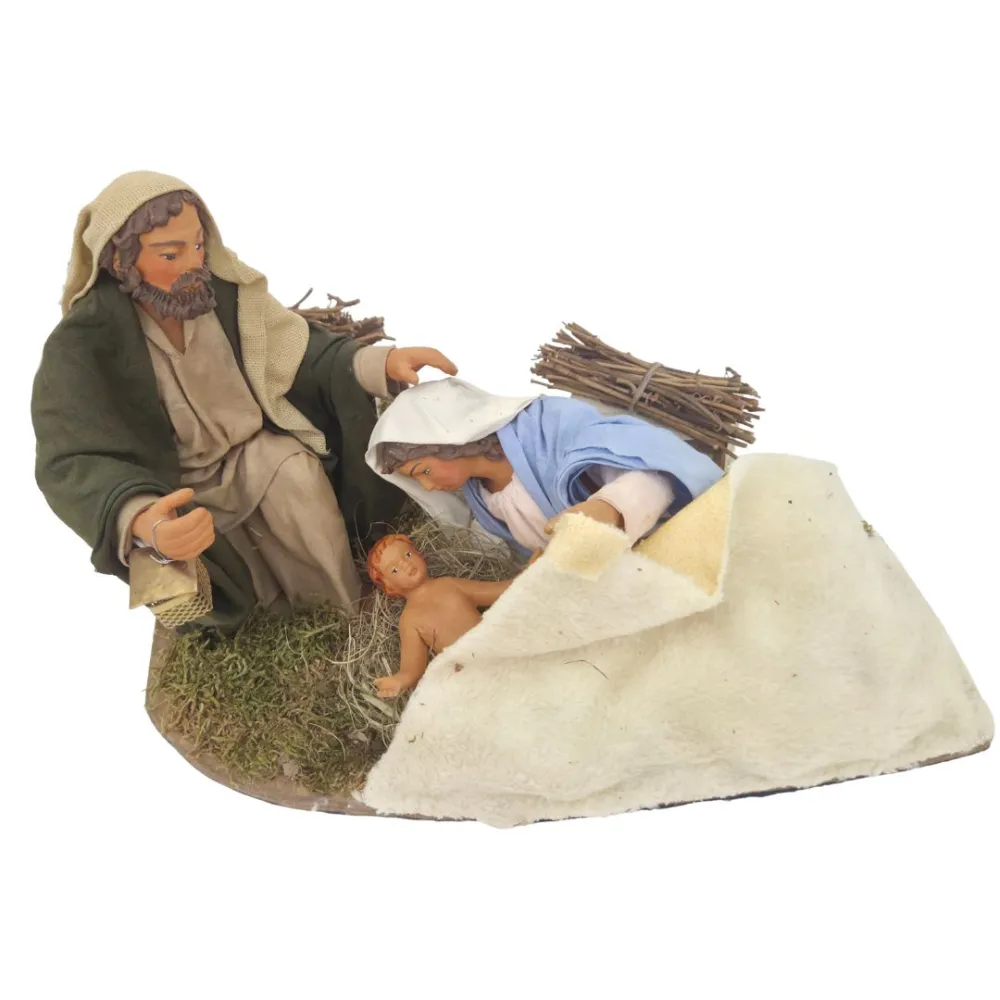 Animated Terracotta Holy Family, 25 cm Series