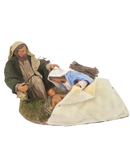 Natività con Madonna sdraiata in movimento 25 cm