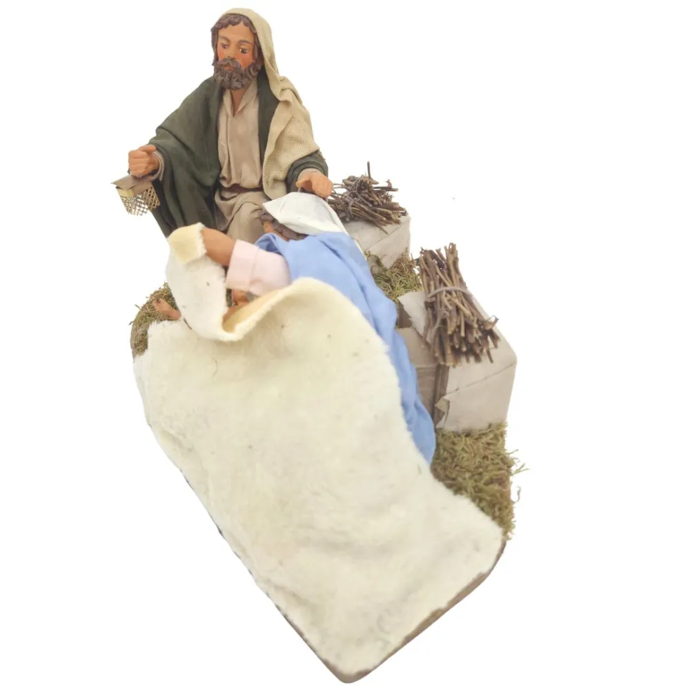 Animated Terracotta Holy Family, 25 cm Series