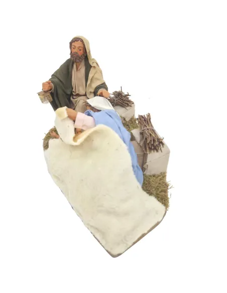 Animated Terracotta Holy Family, 25 cm Series