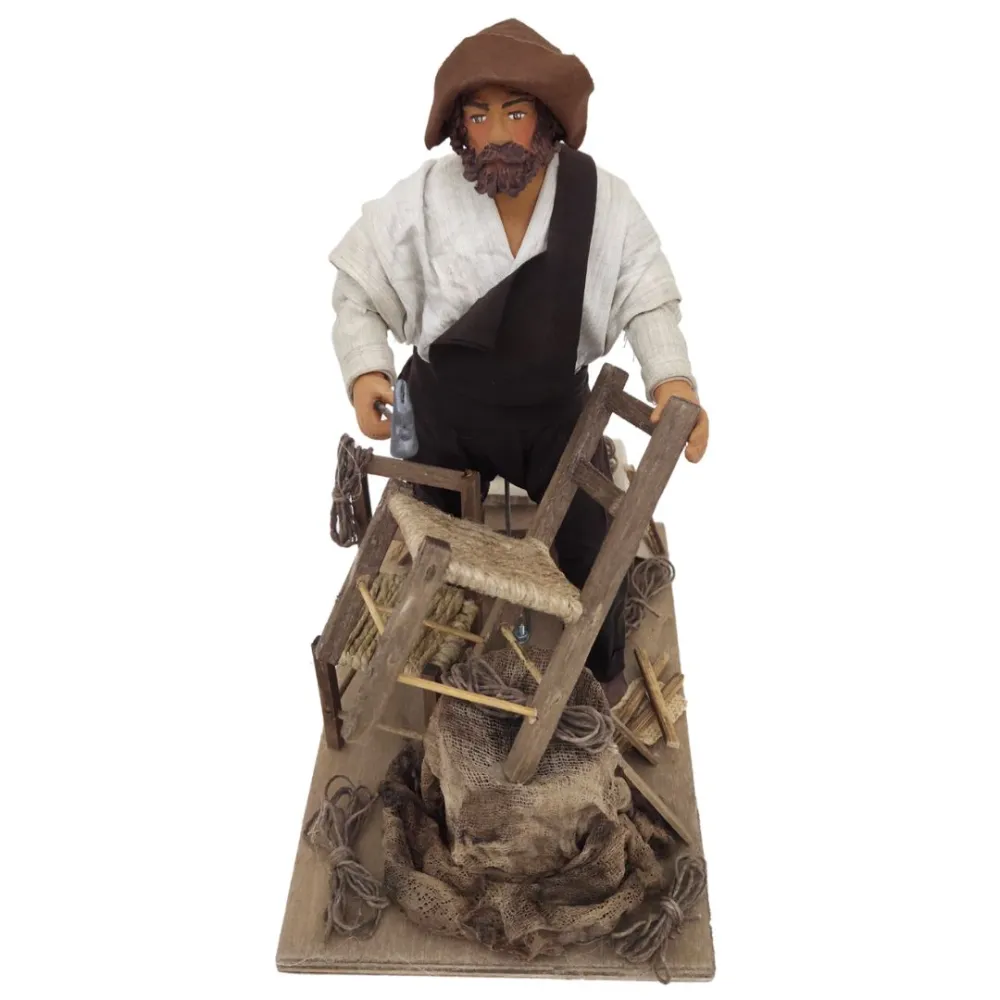 Animated Terracotta Chair Caner - 25 cm