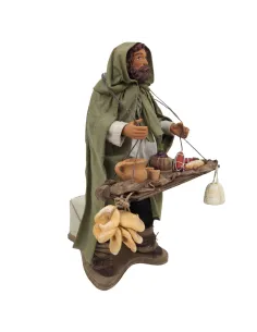 Animated Terracotta Cured Meats and Cheese Vendor - 25 cm 2