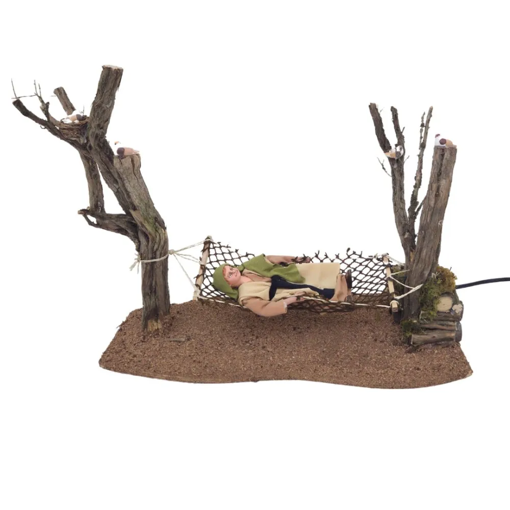 Animated Child on Hammock for 30 cm Nativity Figures