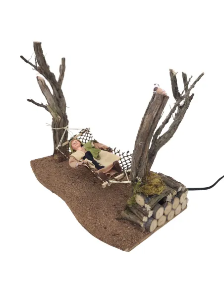 Animated Child on Hammock for 30 cm Nativity Figures
