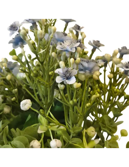 Light Blue Double-Petalled Flowering Branch for 25–30 cm Nativity Figures