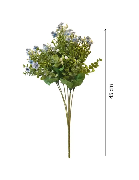 Light Blue Double-Petalled Flowering Branch for 25–30 cm Nativity Figures