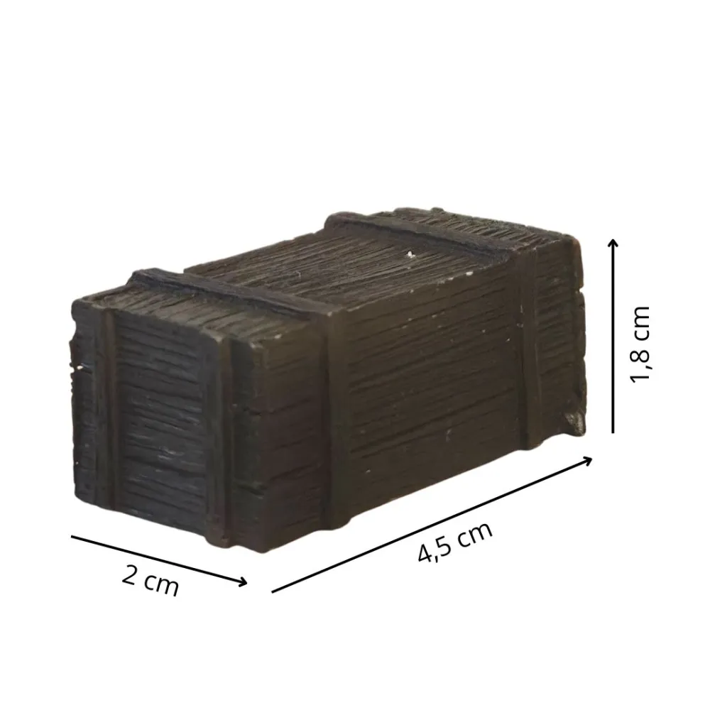 Resin Wooden Crate for 10–12 cm Nativity Figures