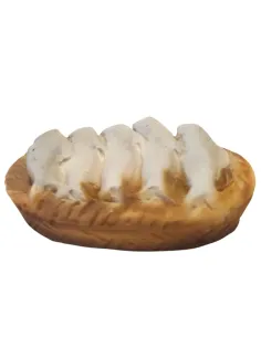 Cesto con pesce in resina per statue da 10-12 cm 2