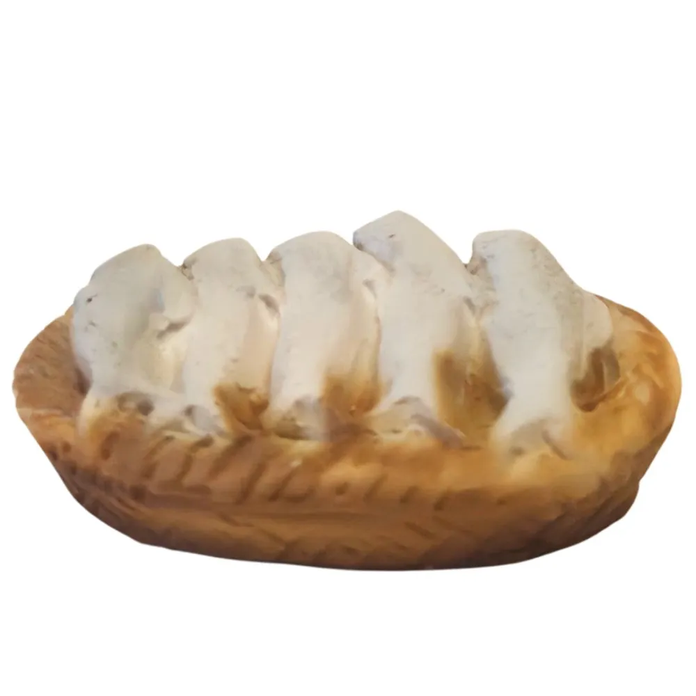 Cesto con pesce in resina per statue da 10-12 cm