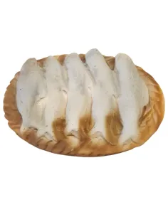 Resin Wicker Basket with Fish for 10–12 cm Nativity Figures