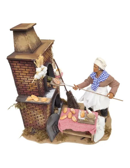 Fornaio in terracotta in movimento 25 cm