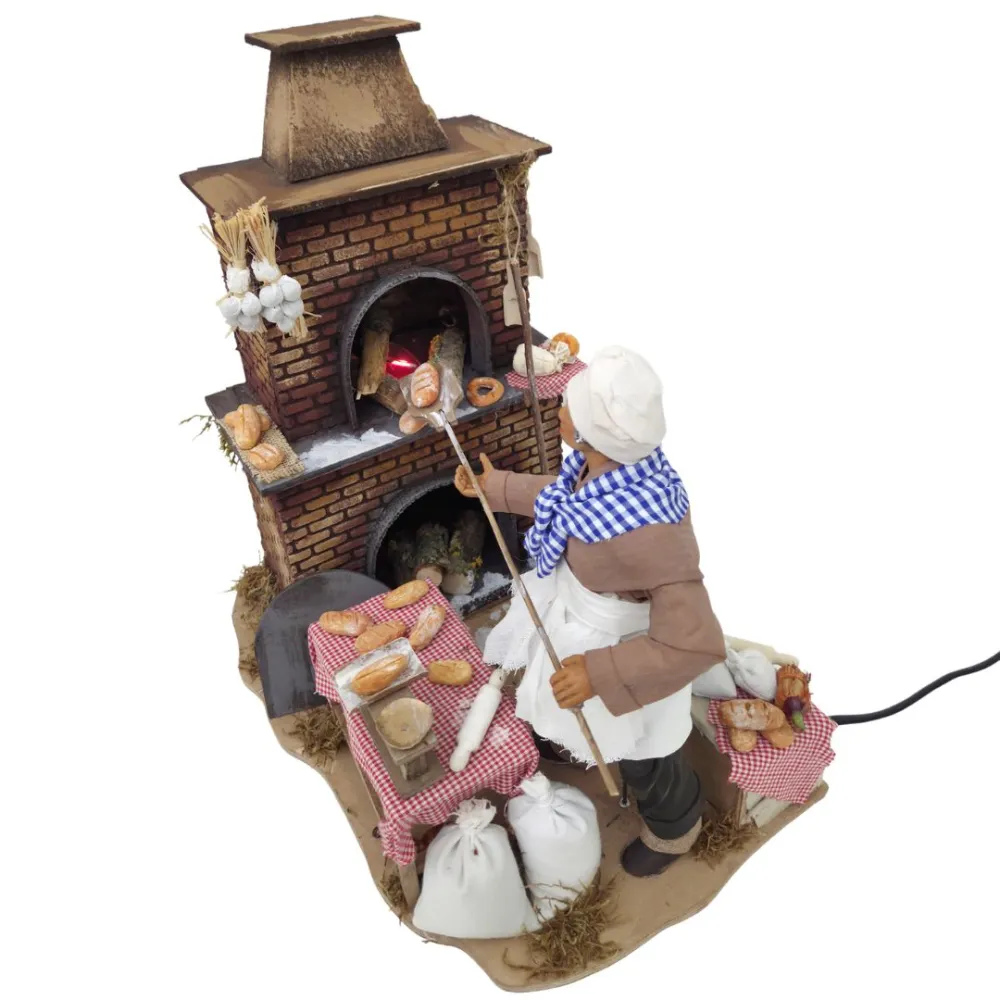 Fornaio in terracotta in movimento 25 cm