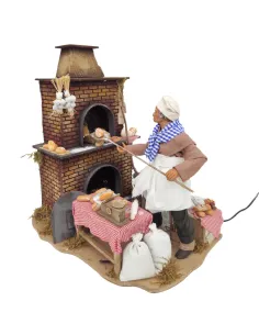 Fornaio in terracotta in movimento 25 cm