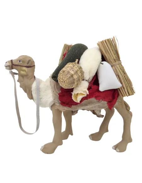 Animated Terracotta Camel with Travel Load for 25–30 cm Nativity Figures