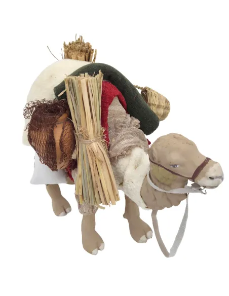 Animated Terracotta Camel with Travel Load for 25–30 cm Nativity Figures