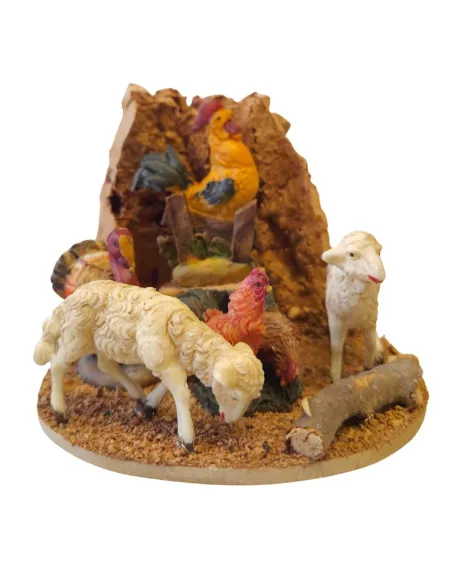 Gruppo animali da cortile per statue da 10 cm