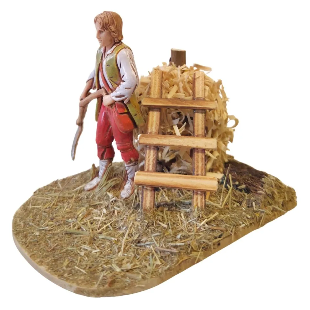 Contadino Landi con falce 10 cm