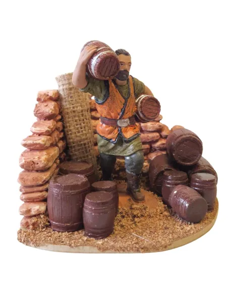 Oliver Man with Barrels, 10 cm