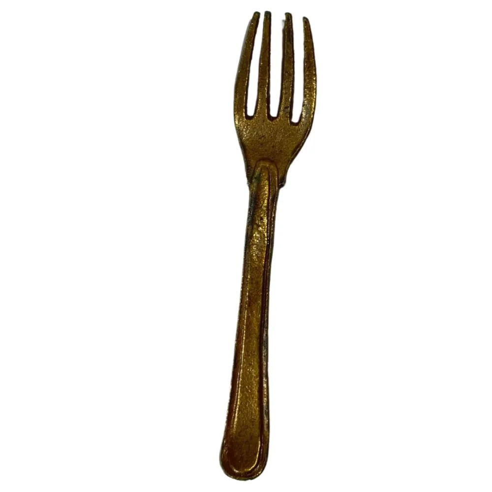 3-Piece Bronze-Coloured Cutlery Set for 30 cm Nativity Figures