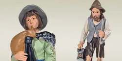 Static Plaster Nativity Scene Statues