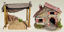 DIY Nativity Scene Houses