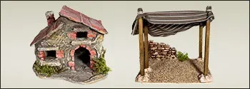 DIY Nativity Scene Houses