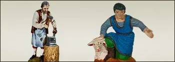 Statue presepe in pvc statiche